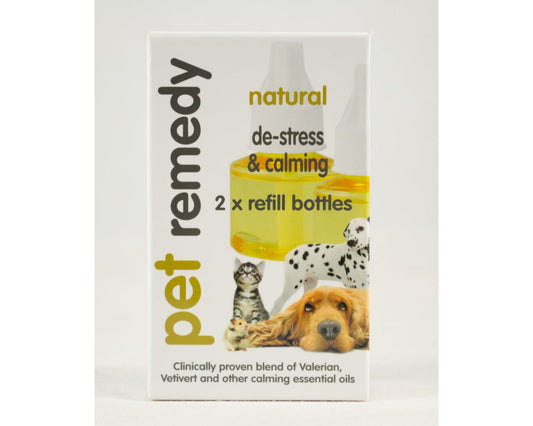  2 X 40ml Pet Remedy Natural De-Stress & Calming Diffuser Refills