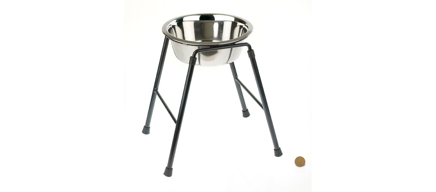  Classic High Stand Raised Dog Feeder & Stainless Dish