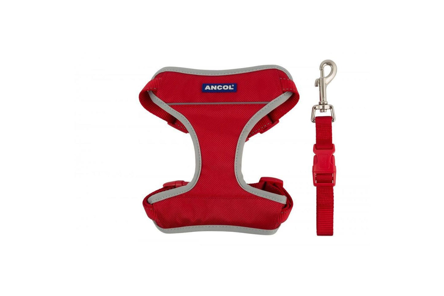  Ancol Nylon Travel & Exercise Harness Red