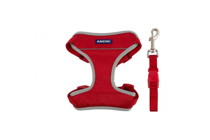  Ancol Nylon Travel & Exercise Harness Red