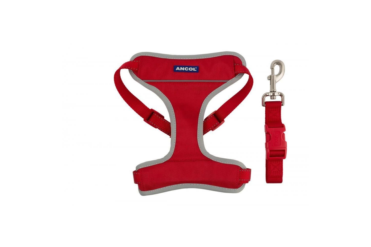  Ancol Nylon Travel & Exercise Harness Red