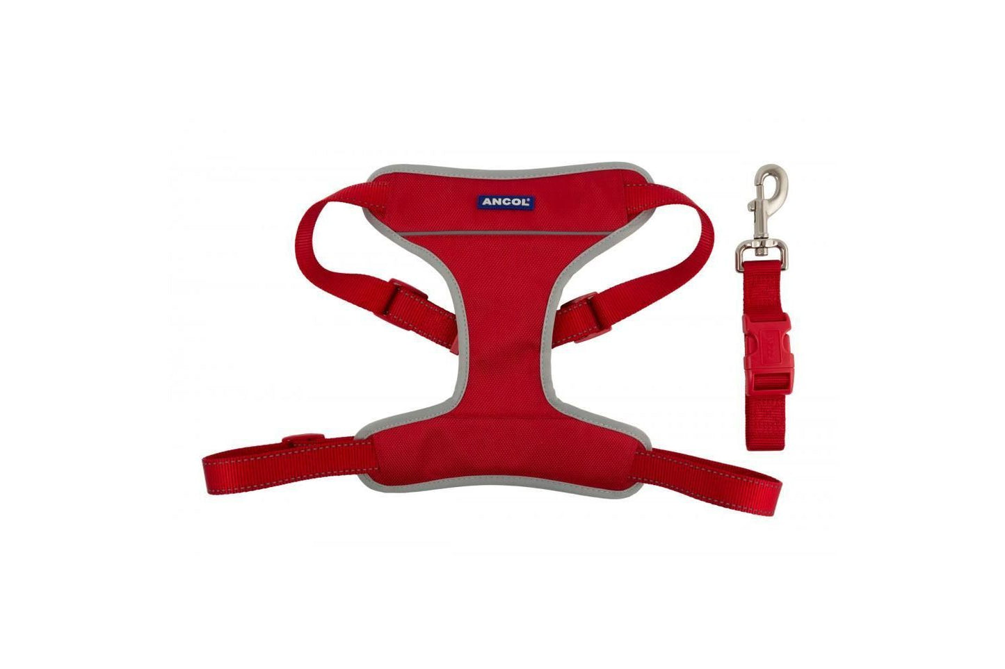  Ancol Nylon Travel & Exercise Harness Red