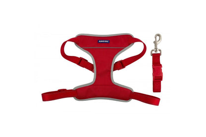  Ancol Nylon Travel & Exercise Harness Red