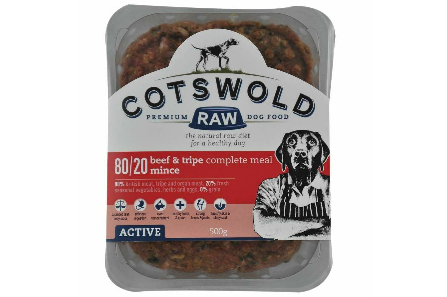  Cotswold Raw Active Mince Beef & Tripe Dog Food