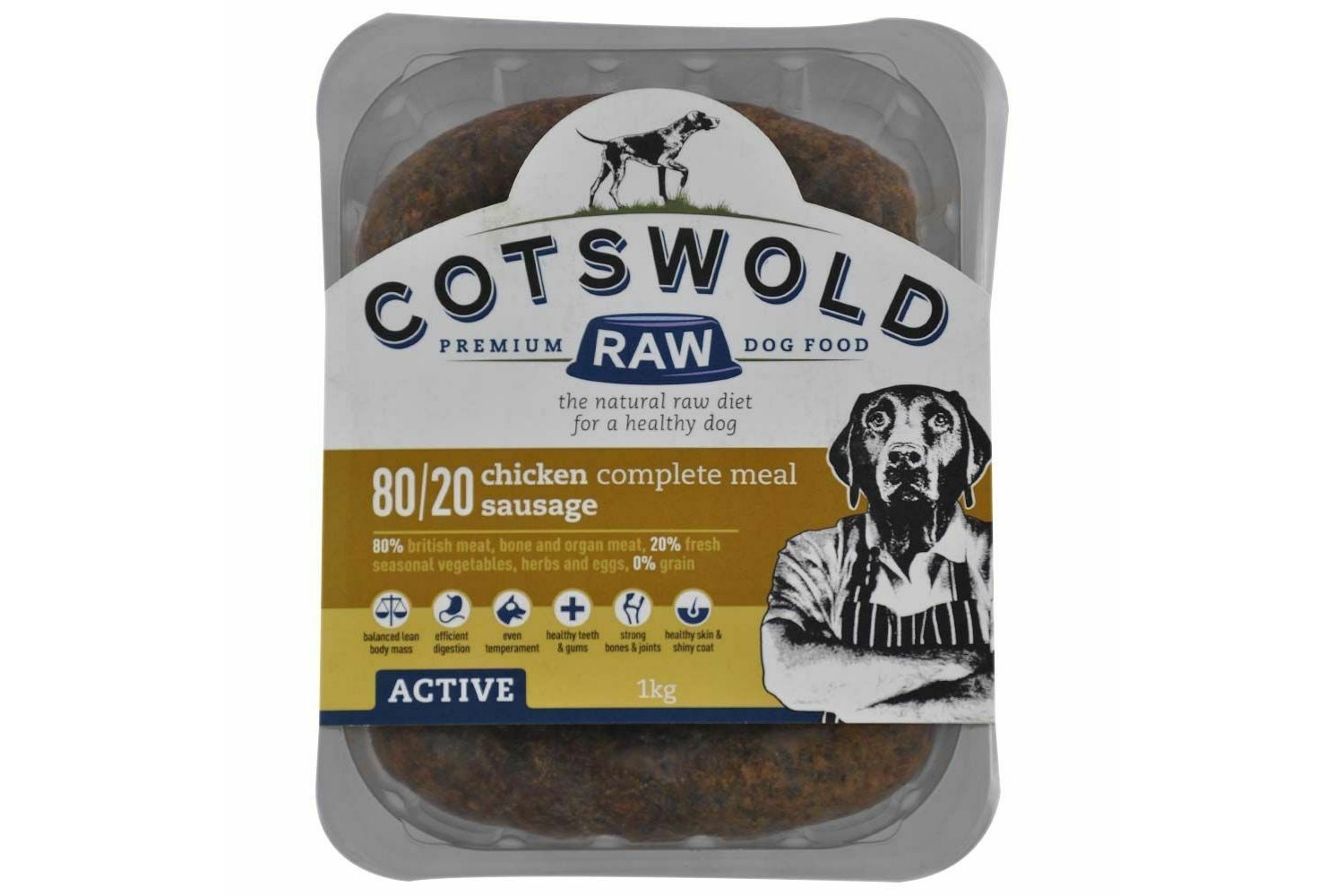  Cotswold Raw Active Sausage Chicken Dog Food