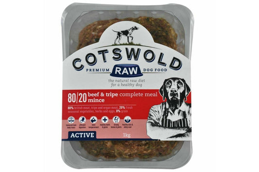  Cotswold Raw Active Mince Beef & Tripe Dog Food