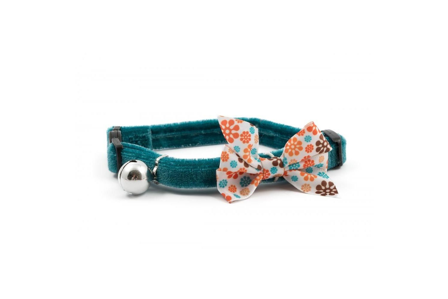  Ancol Collar Cat Vintinge Teal Bow 20 - 30cm