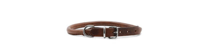  Ancol Heritage Leather Round Chestnut Sewn Collar