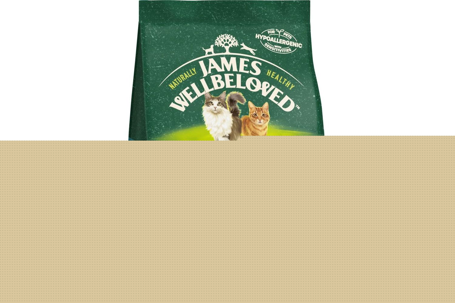  James Wellbeloved Hairball Turkey Adult Dry Cat Food