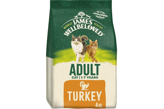  James Wellbeloved Adult Turkey Dry Cat Food