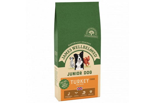  JAMES WELLBELOVED Turkey & Rice Kibble Junior