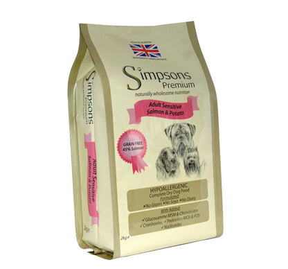  Simpsons Premium Adult Sensitive Salmon & Potato Dry Dog Food