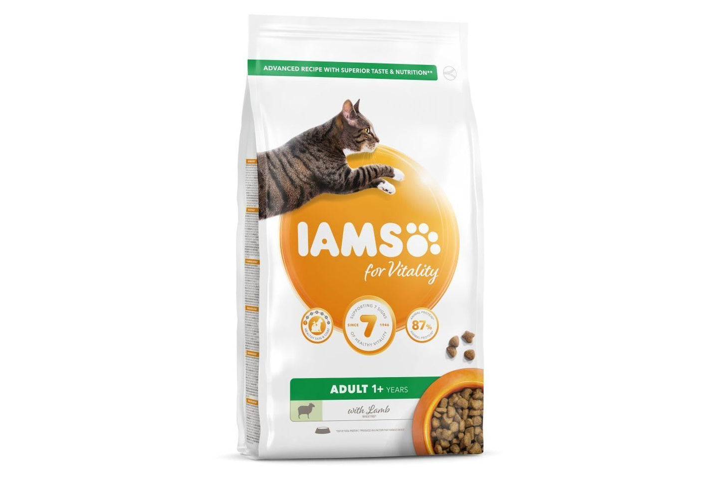  Iams Vitality Adult Cat Food With Lamb