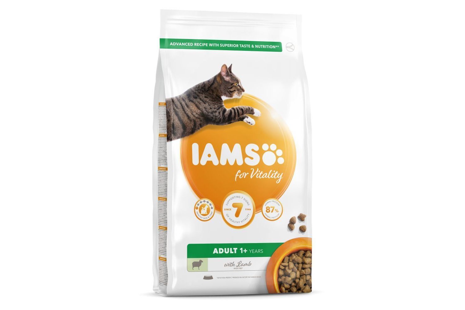  Iams Vitality Adult Cat Food With Lamb