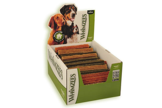  100 X Whimzees Stix Medium 15 Cm Display Box