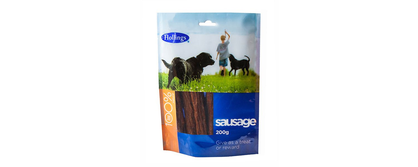  10 X Hollings Sausage Display 200g
