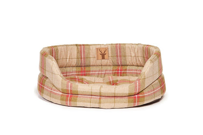 Danish Design Newton Tartan Moss Slumber Dog Bed