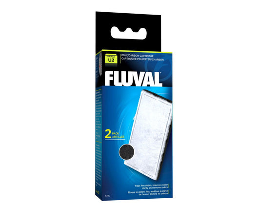  Fluval U2 Poly/carbon Cartridge 2pack