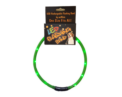  AniMate Walking Mate Flashing LED Green Band (70cm)