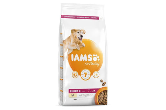  IAMS For Vitality Senior Large Dog Food With Fresh Chicken