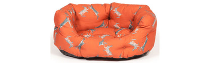  Danish Design Orange Woodland Hare Deluxe Slumber Dog Bed