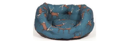  Danish Design Woodland Blue Stag Deluxe Slumber Dog Bed