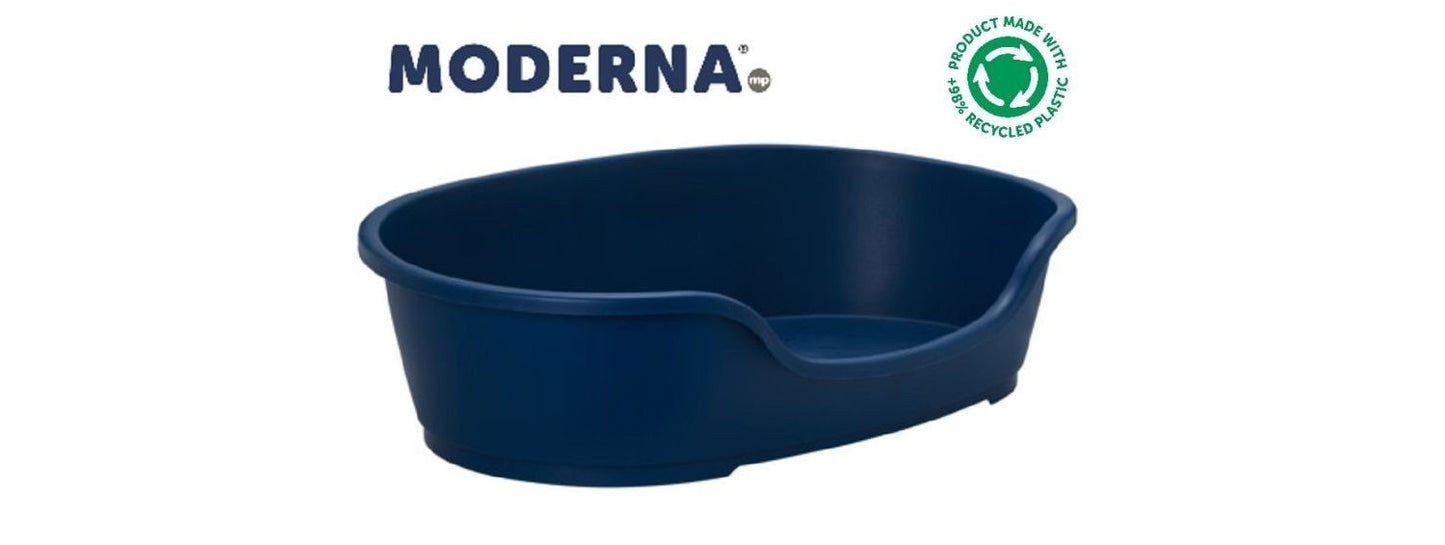  Moderna Recycled Plastic Dog Bed Blue