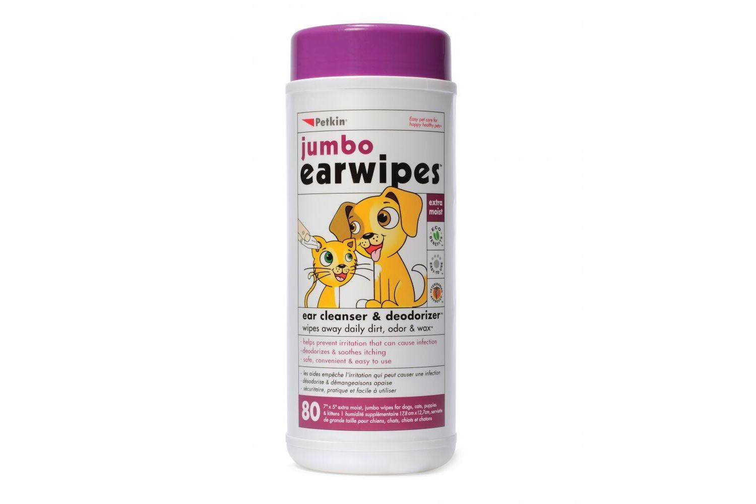  Petkin Jumbo Ear Wipes