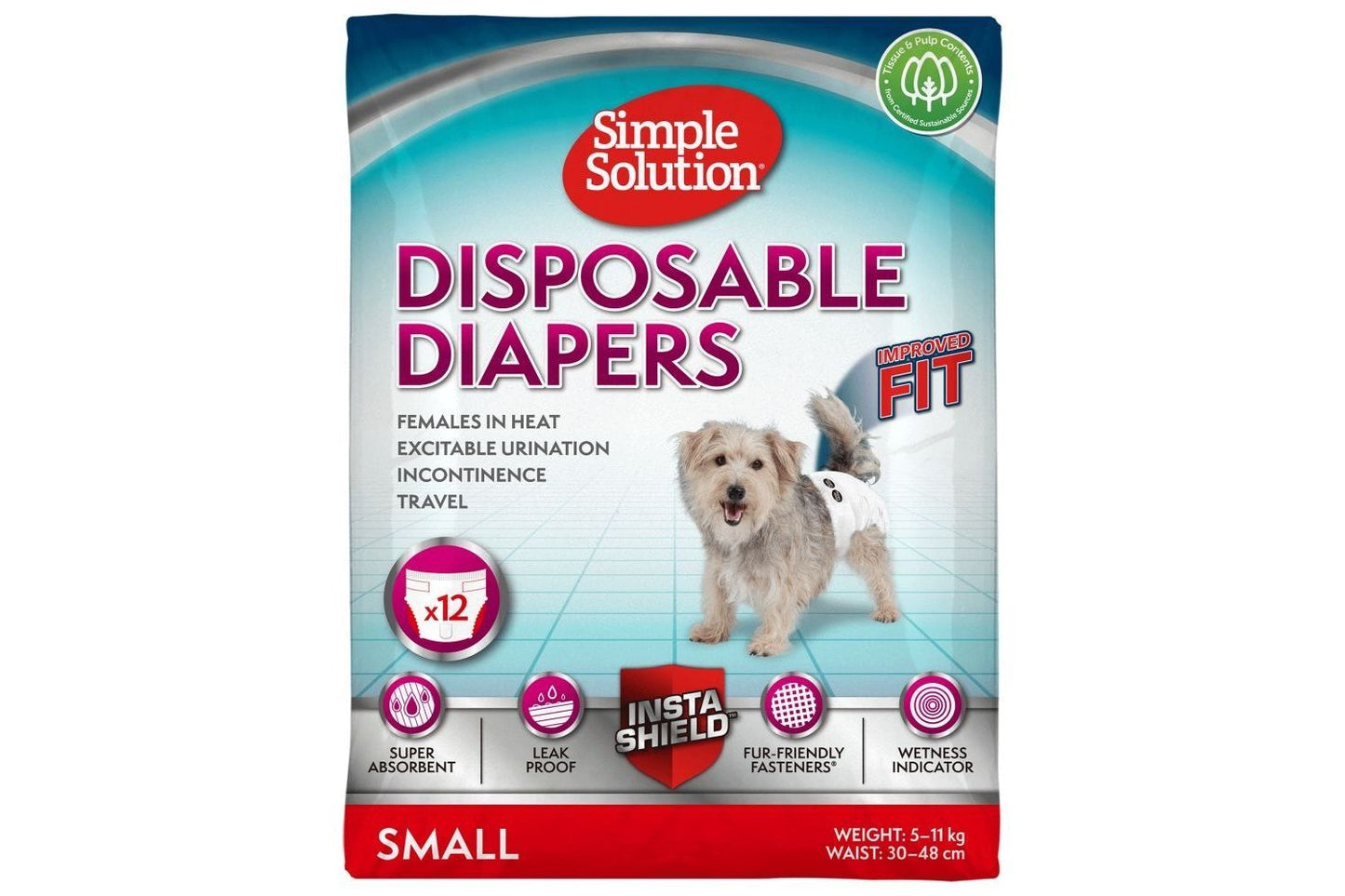  Simple Solution Dog Disposable Diapers / Sanitary Pants