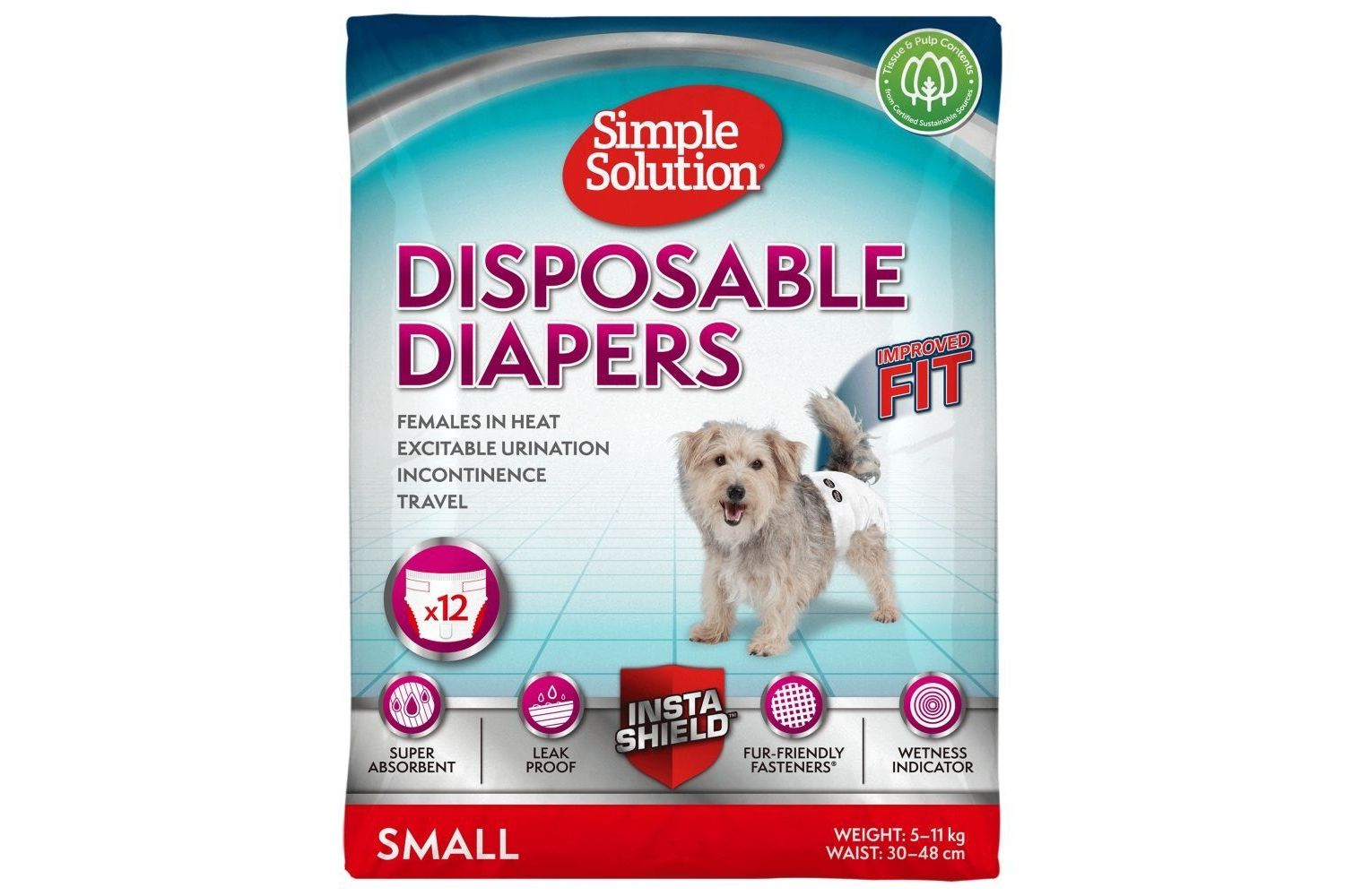  Simple Solution Dog Disposable Diapers / Sanitary Pants