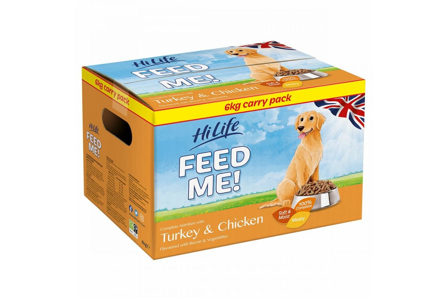  HiLife FEED ME! With Turkey & Chicken Flavoured With Bacon & Veg 6kg