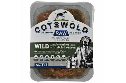  Cotswold Raw Wild Mince Venison & Rabbit Dog Food
