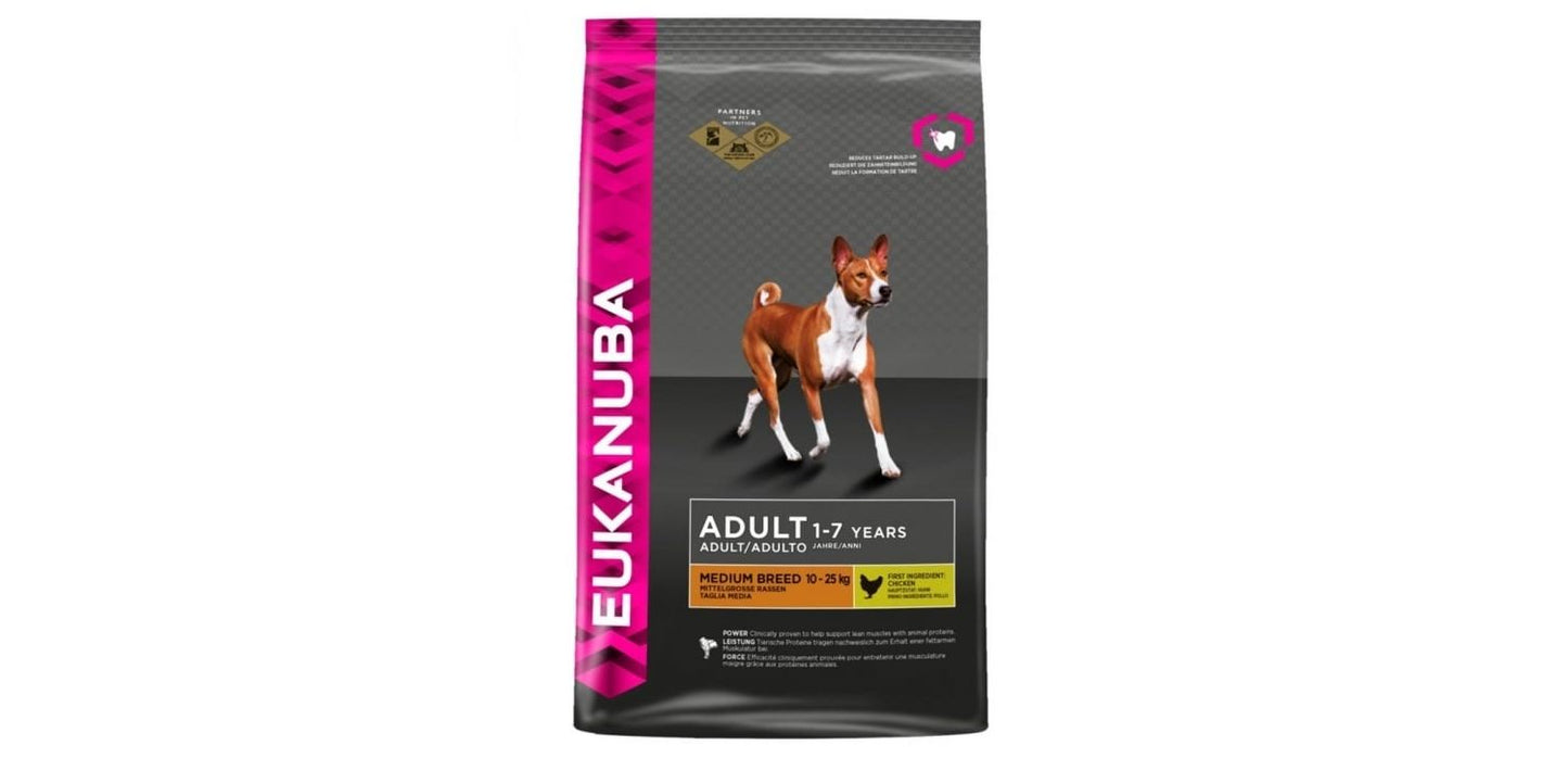  Eukanuba Dog Adult Medium Breed Chicken 12kg