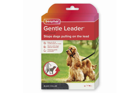  Beaphar Gentle Leader Medium Dog Head Collar - Black