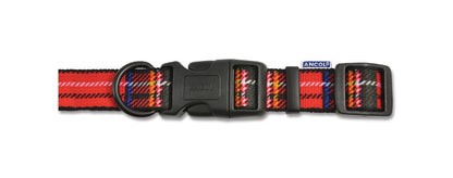  Ancol Heritage Adjustable Tartan Red Dog Collar