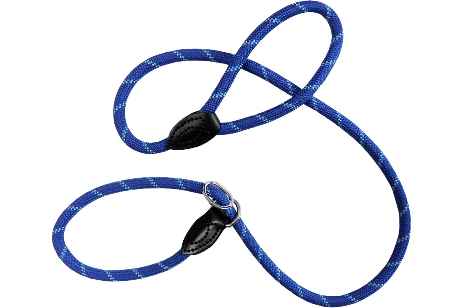  Dog & Co Mountain Rope Slip Lead Blue Reflective 150cm