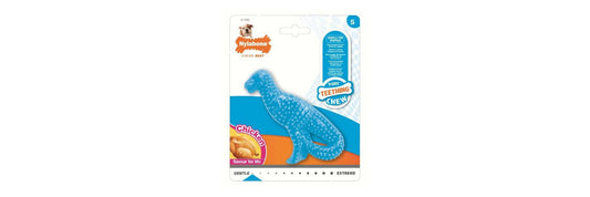  Nylabone Puppy Teething Chew Textured Dino Chicken Small