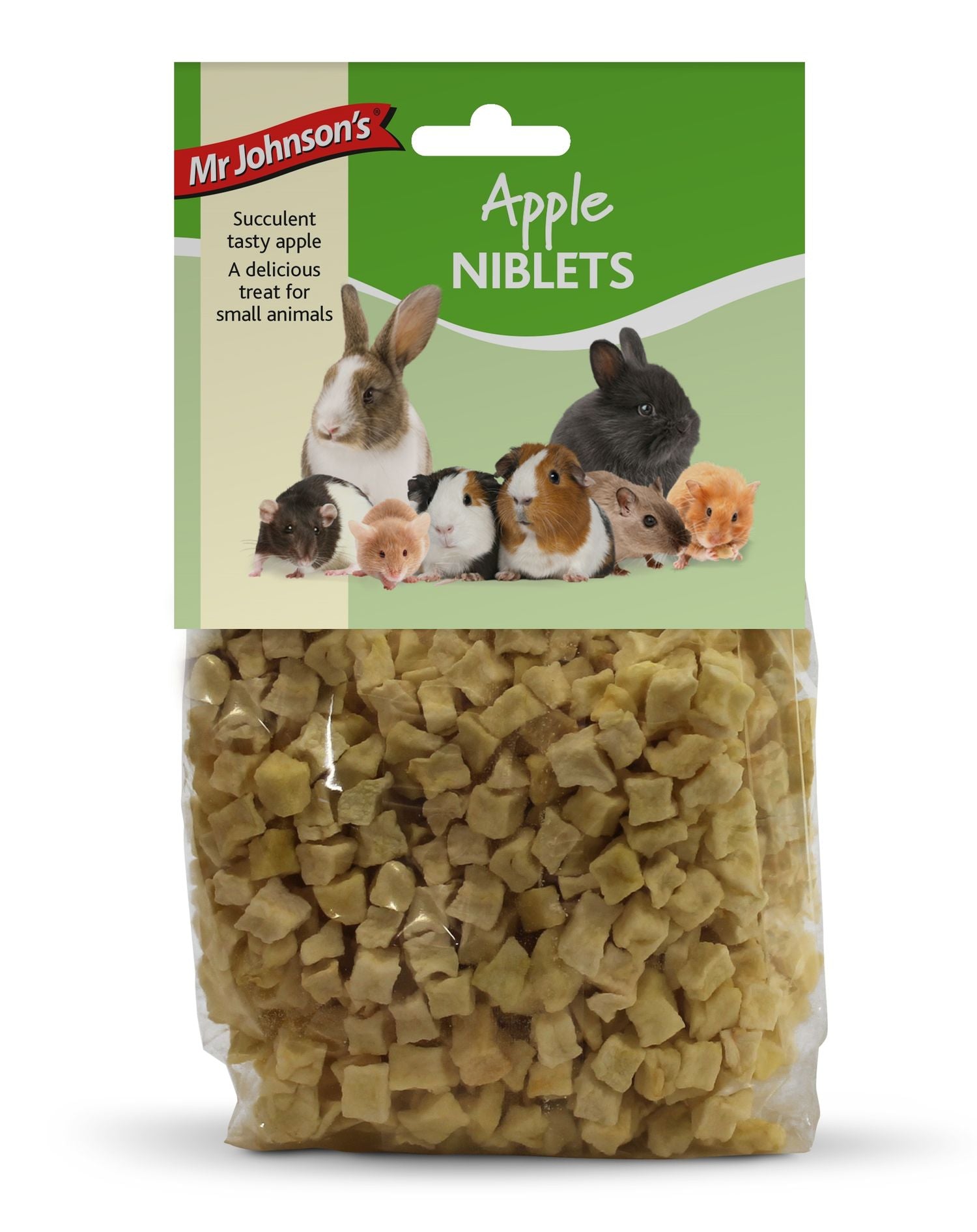  6 X 70g Mr Johnson's Small Animal Treat Apple Niblets