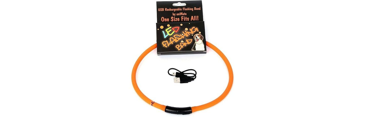  AniMate Walking Mate Orange Flashing LED Band (70cm)