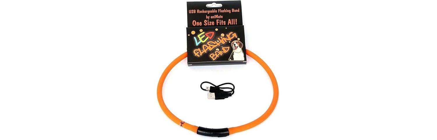  AniMate Walking Mate Orange Flashing LED Band (70cm)
