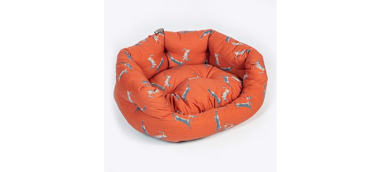  Danish Design Orange Woodland Hare Deluxe Slumber Dog Bed