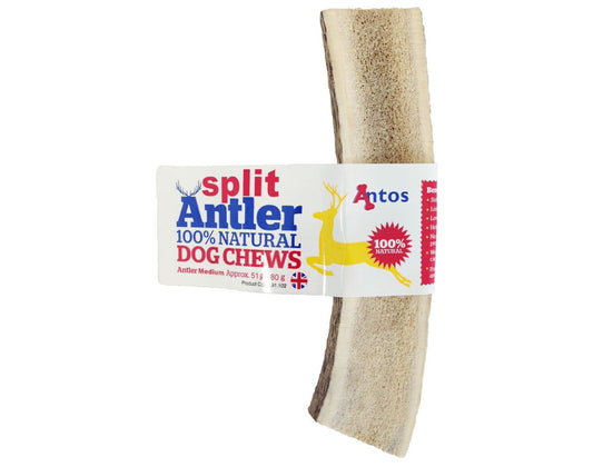  Antos Split Antler Natural Dog Chew
