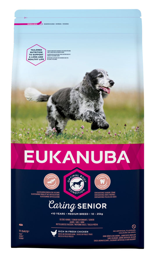  Eukanuba Caring Senior Medium Breed Chicken
