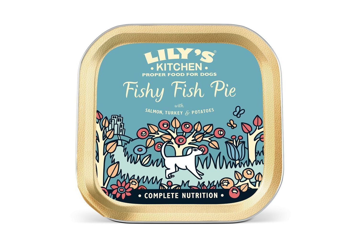  10 X 150g Lily's Kitchen Wet Dog Tray Fishy Fish Pie