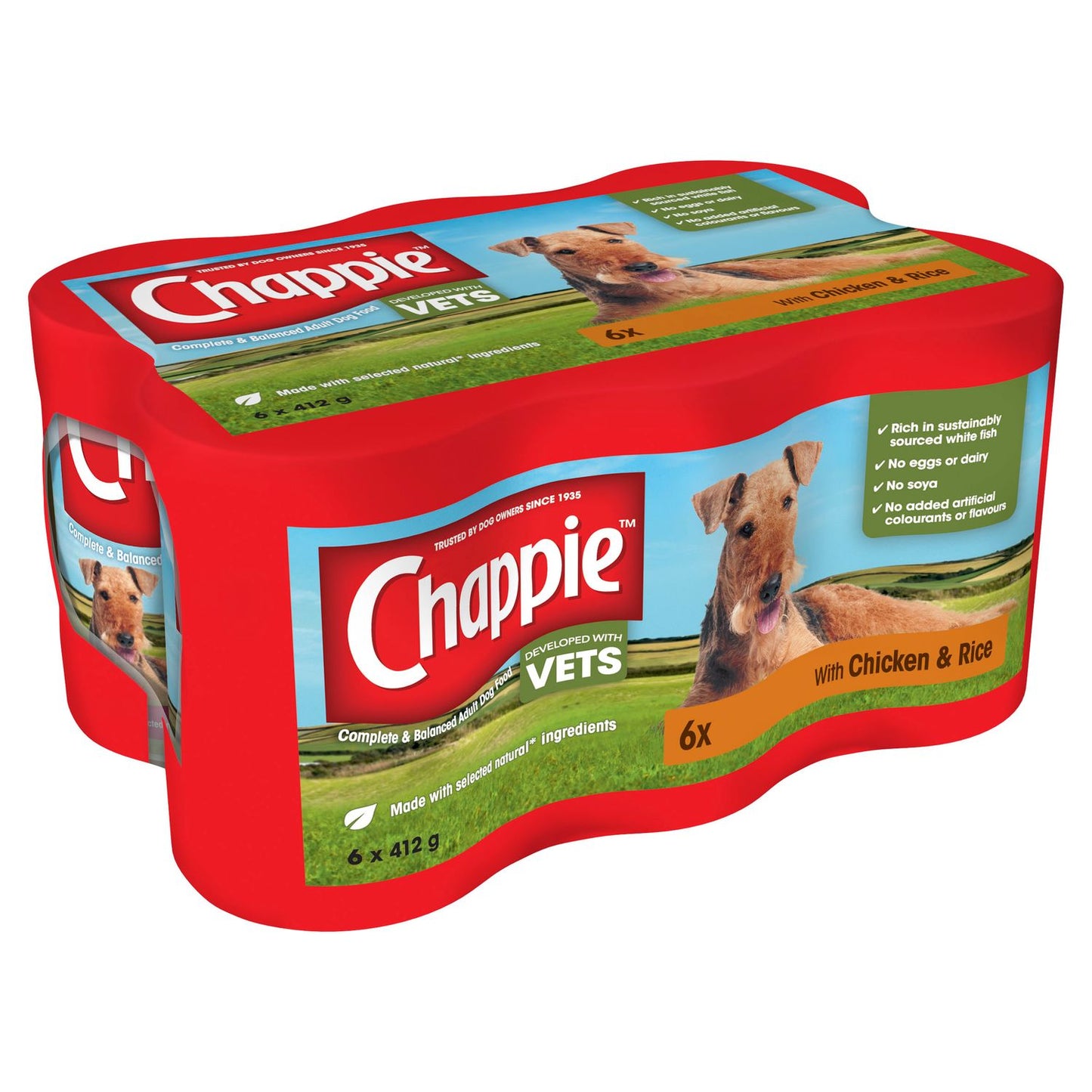  Chappie Dog Food Tins With Chicken & Rice