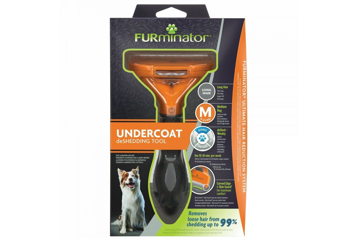  FURminator Undercoat DeShedding Tool For Small Long Hair Dog