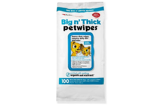  Petkin Big N Thick Pet Wipes (100 Pack)