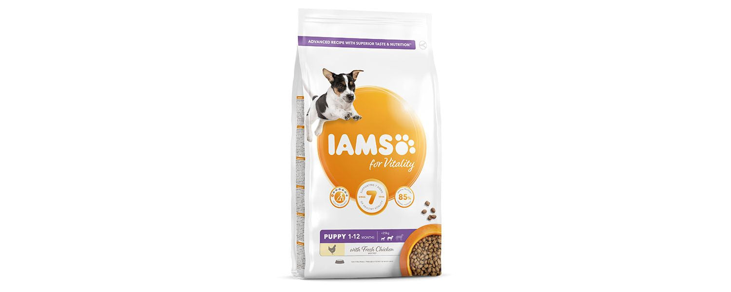  Iams Vitality Puppy Small & Medium Dog Food With Fresh Chicken 2kg