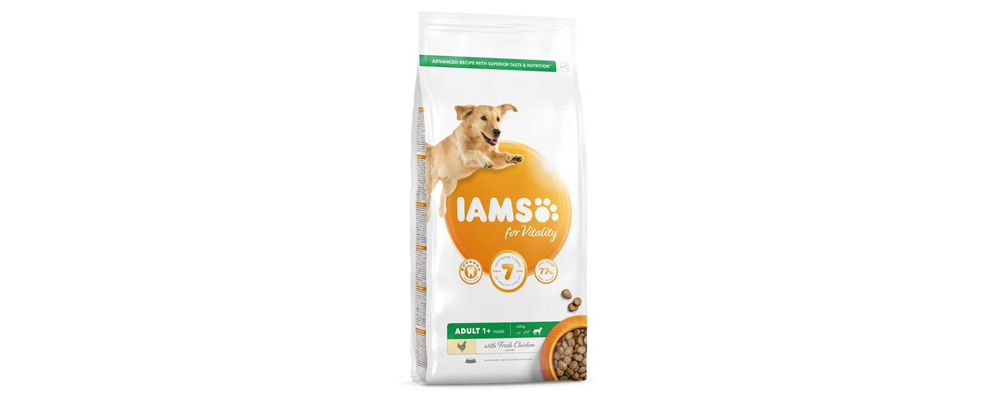  Iams Vitality Adult Large Dog Food With Fresh Chicken 2kg