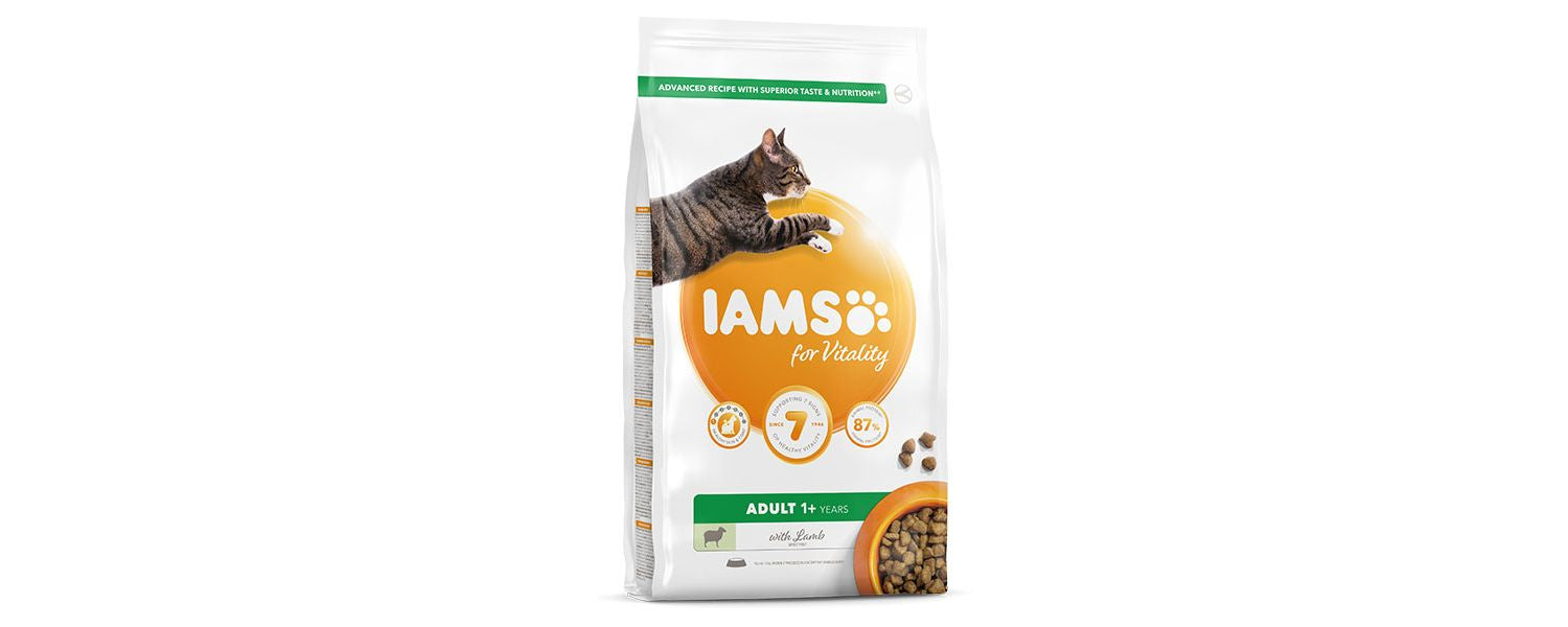  Iams Vitality Adult Cat Food With Lamb